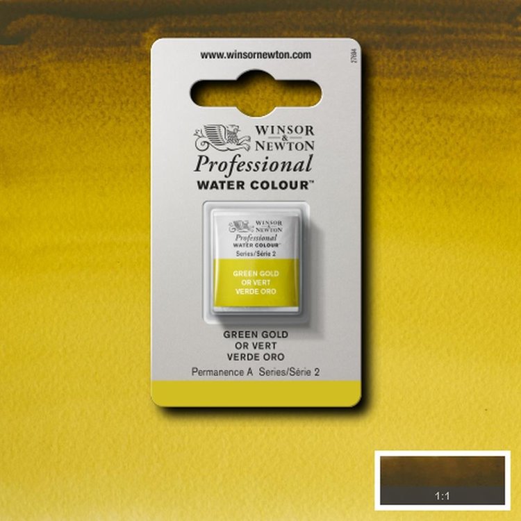 Winsor & Newton 294 PRO aquarelverf napje - green gold