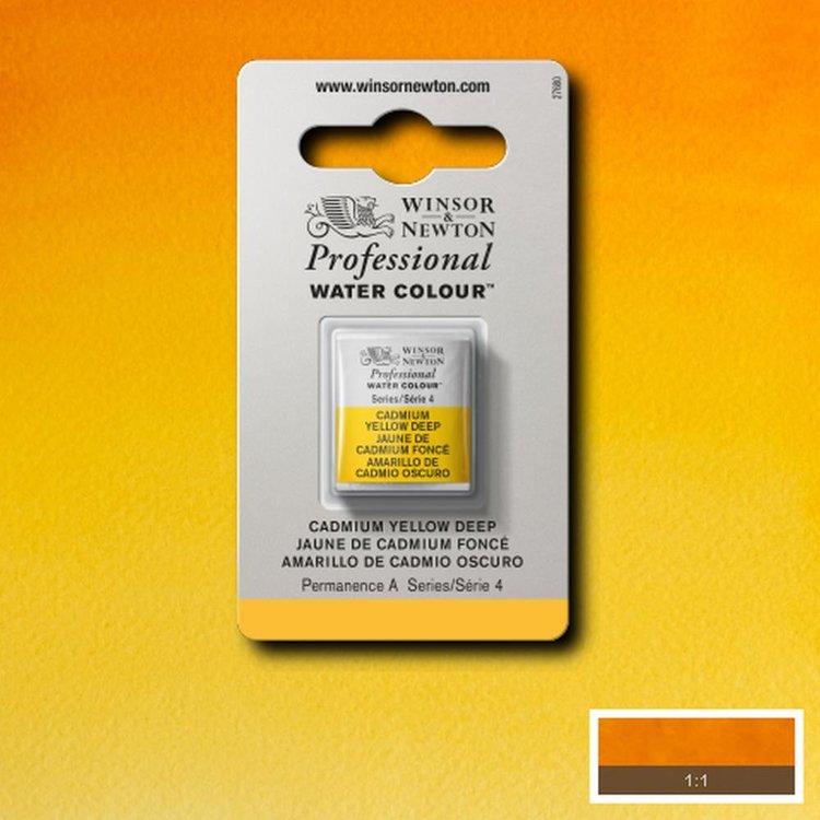 Winsor & Newton 111 aquarel napje - cadmium yellow deep