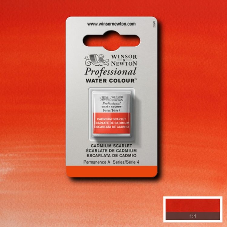 Winsor & Newton 106 PRO aquarelverf napje - cadmium scarlet