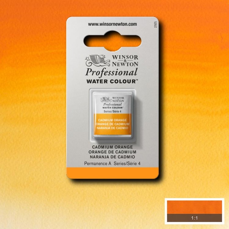 Winsor & Newton 089 aquarel napje - cadmium orange