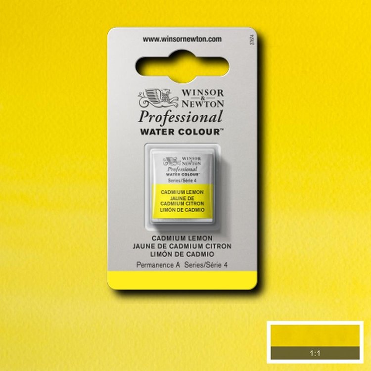 Winsor & Newton 086 aquarel napje - cadmium lemon