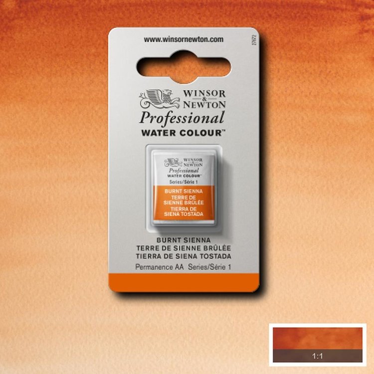 Winsor & Newton 074 aquarel napje - burnt sienna