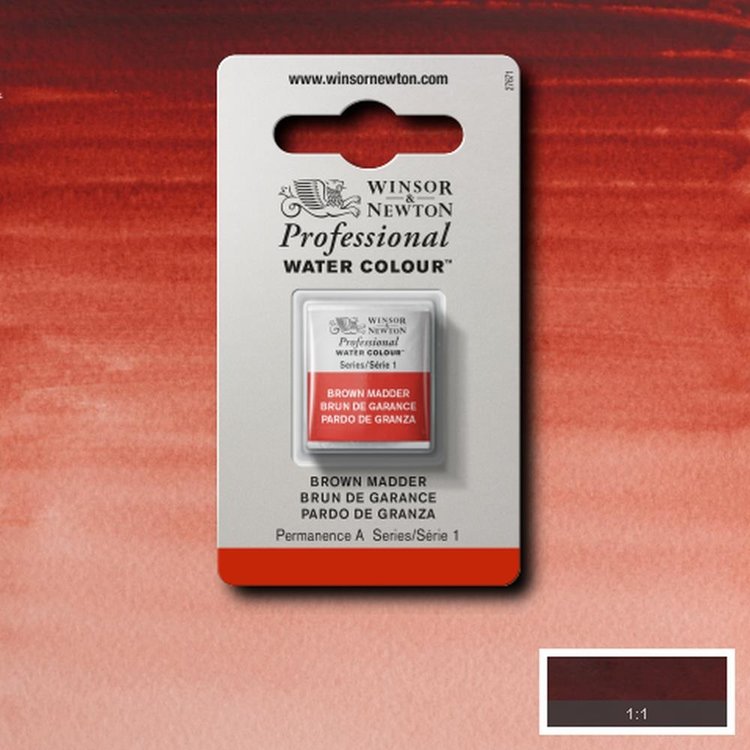 Winsor & Newton 056 PRO aquarelverf napje - brown madder