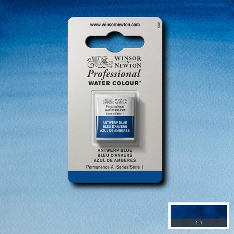 Winsor & Newton 010 aquarel napje - Antwerp blue