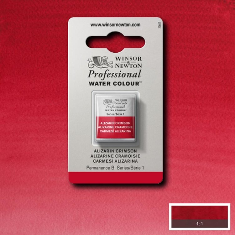Winsor & Newton 004 PRO aquarelverf napje - alizarin crimson