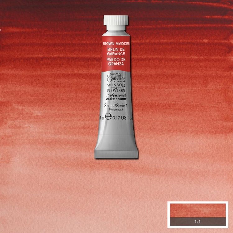 Winsor & Newton 056 PRO aquarelverf tube 5ml - brown madder