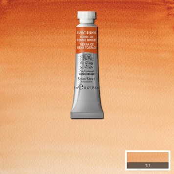 Winsor & Newton 074 PRO aquarelverf tube 5ml - burnt sienna