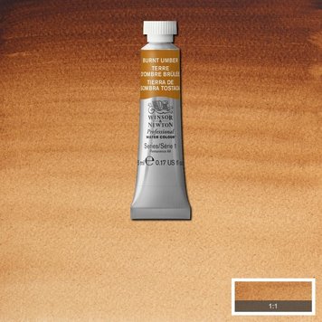 Winsor & Newton 076 PRO aquarelverf tube 5ml - burnt umber
