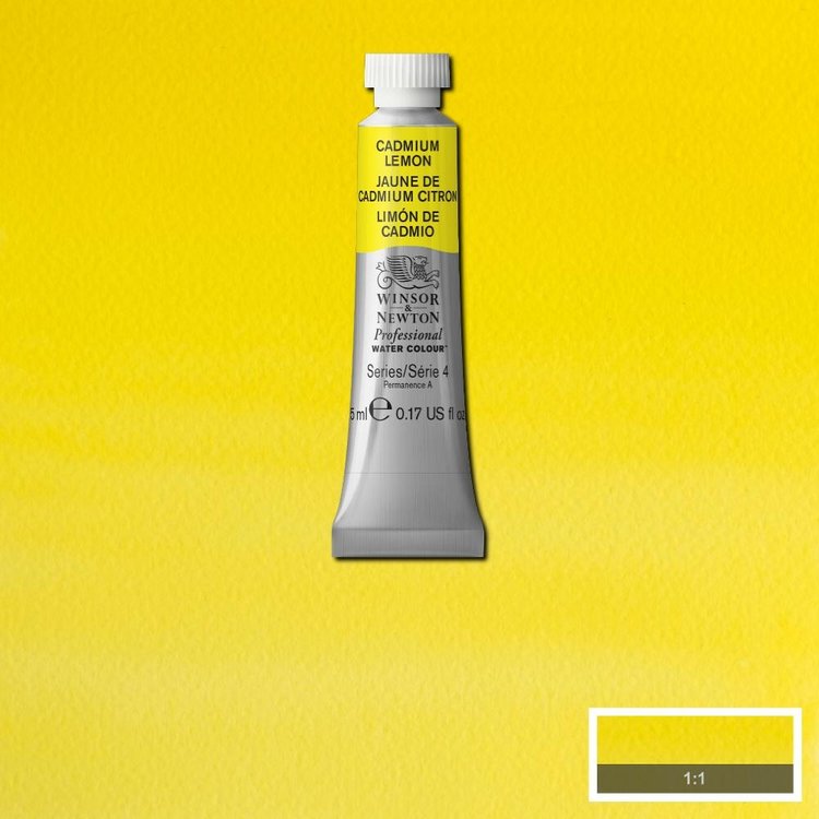 Winsor & Newton 086 aquarelverf tube 5ml - cadmium lemon