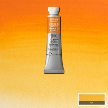 Winsor & Newton 089 PRO aquarelverf tube 5ml - cadmium orange