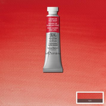 Winsor & Newton 097 PRO aquarelverf tube 5ml - cadmium red deep
