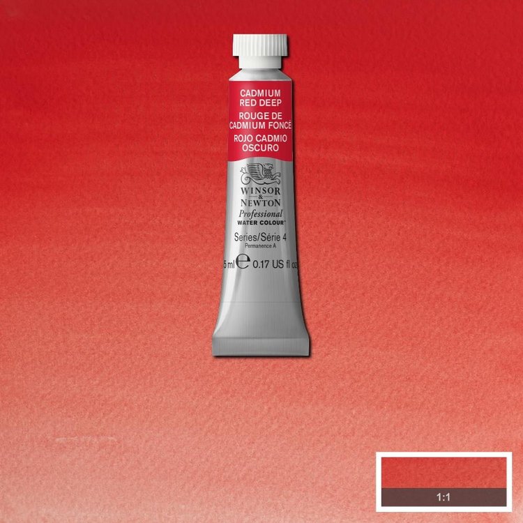Winsor & Newton 097 PRO aquarelverf tube 5ml - cadmium red deep