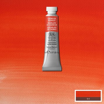 Winsor & Newton 106 PRO aquarelverf tube 5ml - cadmium scarlet