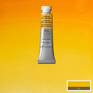 Winsor & Newton 111 PRO aquarelverf tube 5ml - cadmium yellow deep