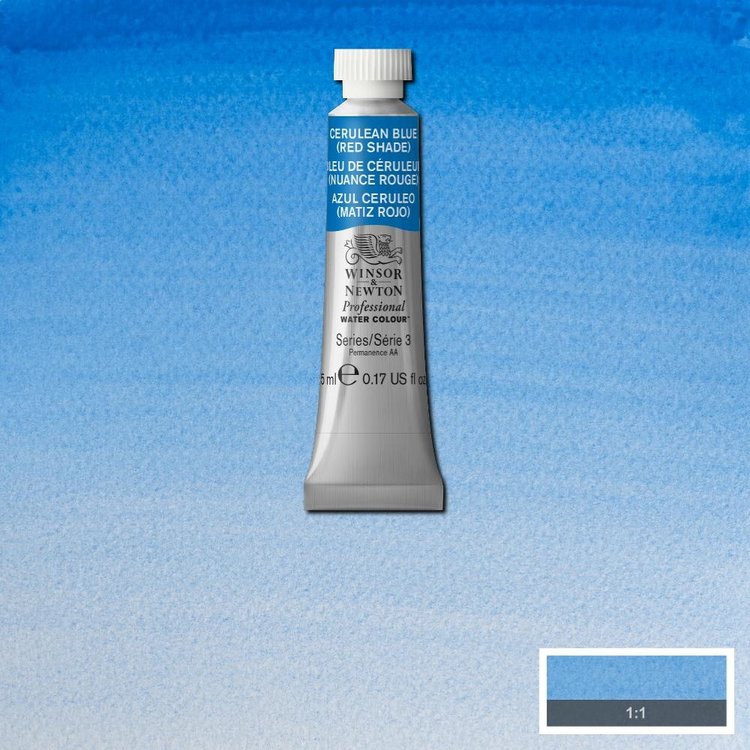 Winsor & Newton 140 PRO aquarelverf tube 5ml - cerulean blue (rs)
