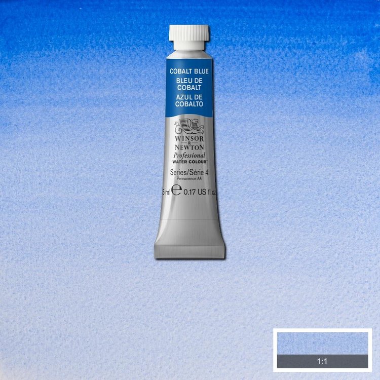Winsor & Newton 178 PRO aquarelverf tube 5ml - cobalt blue