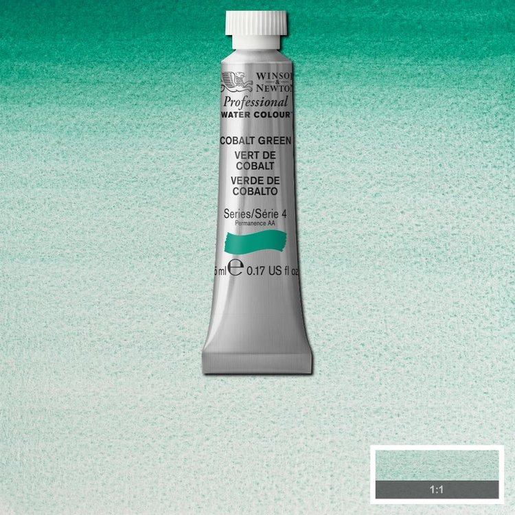 Winsor & Newton 184 PRO aquarelverf tube 5ml - cobalt green