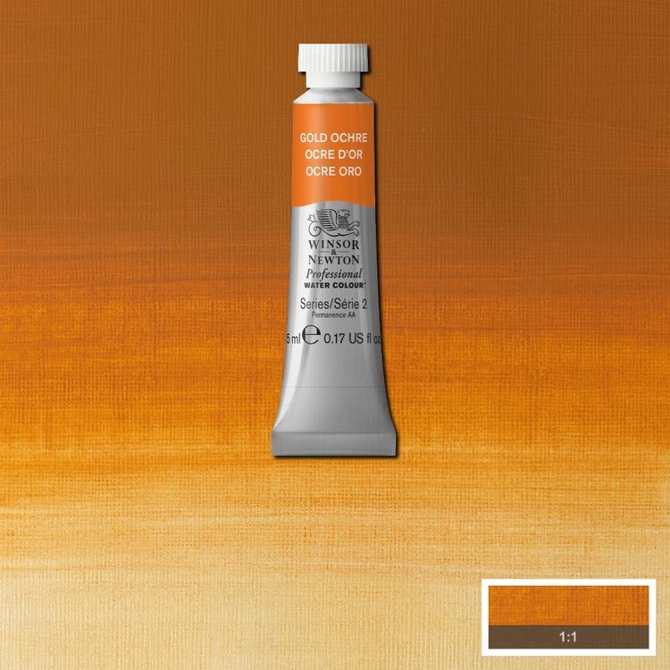 Winsor & Newton 285 PRO aquarelverf tube 5ml - gold ochre