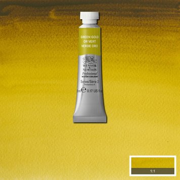 Winsor & Newton 294 PRO aquarelverf tube 5ml - green gold