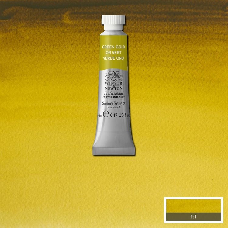 Winsor & Newton 294 PRO aquarelverf tube 5ml - green gold