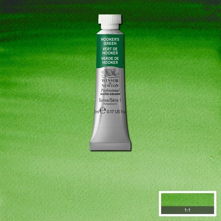 Winsor & Newton 311 PRO aquarelverf tube 5ml - hookers green
