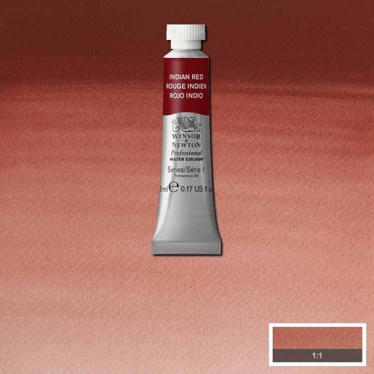 Winsor & Newton 317 PRO aquarelverf tube 5ml - indian red