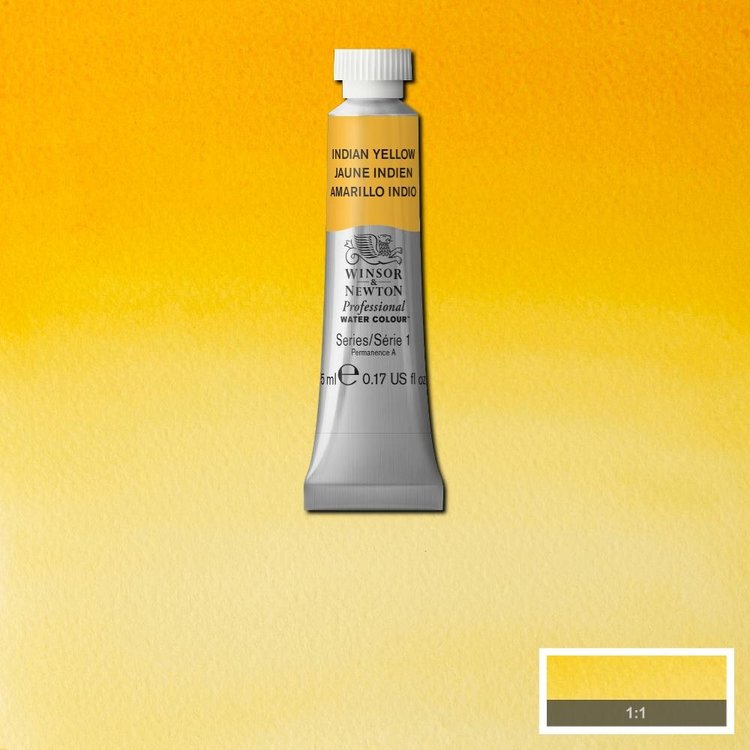 Winsor & Newton 319 aquarelverf tube 5ml - Indian yellow
