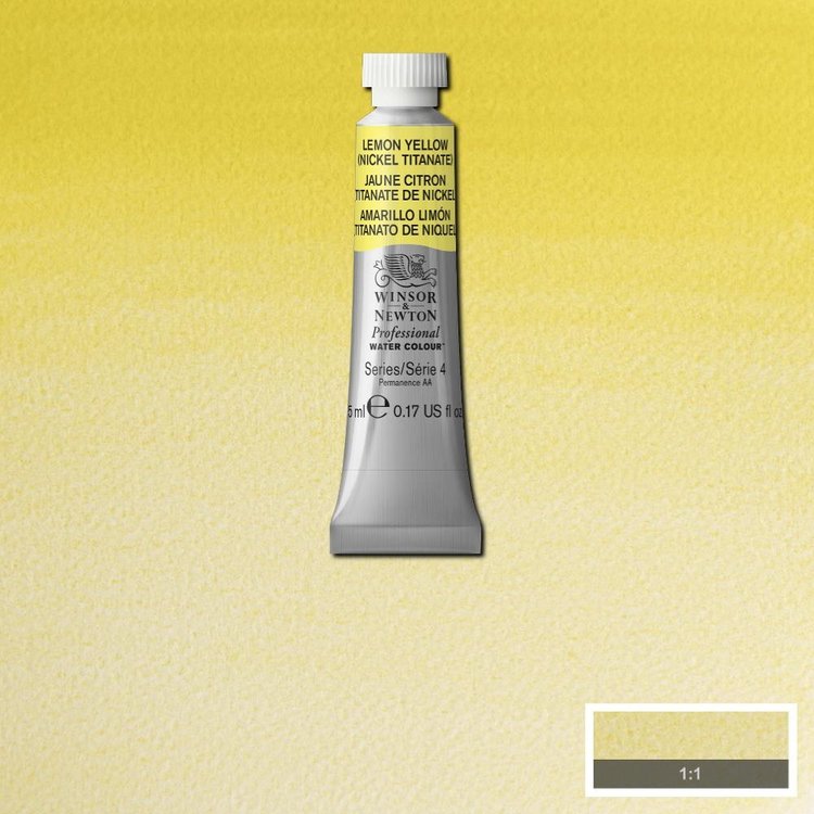 Winsor & Newton 347 PRO aquarelverf tube 5ml - lemon yellow