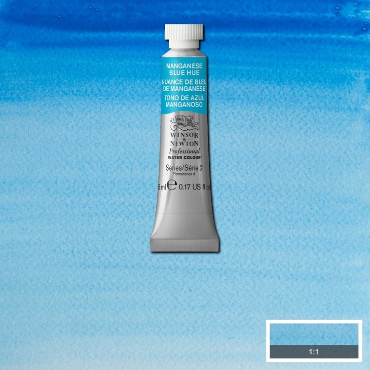 Winsor & Newton 379 PRO aquarelverf tube 5ml - manganse blue hue