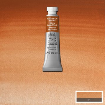 Winsor & Newton 381 PRO aquarelverf tube 5ml - magnesium brown