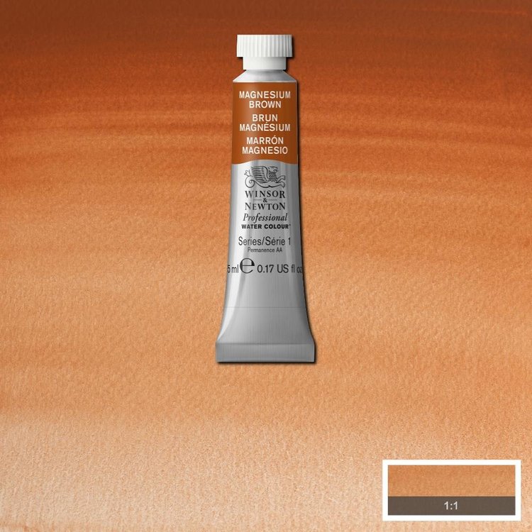 Winsor & Newton 381 PRO aquarelverf tube 5ml - magnesium brown