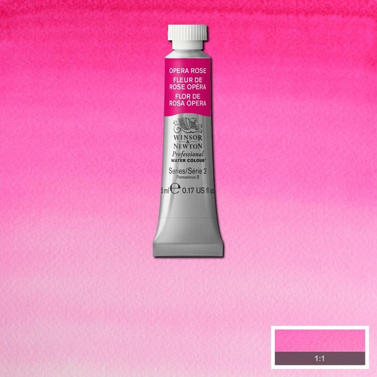 Winsor & Newton 448 PRO aquarelverf tube 5ml - opera rose