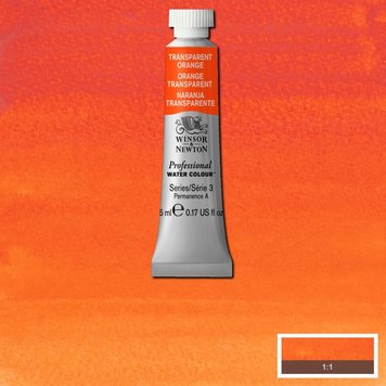 Winsor & Newton 650 PRO aquarelverf tube 5ml - transparent orange