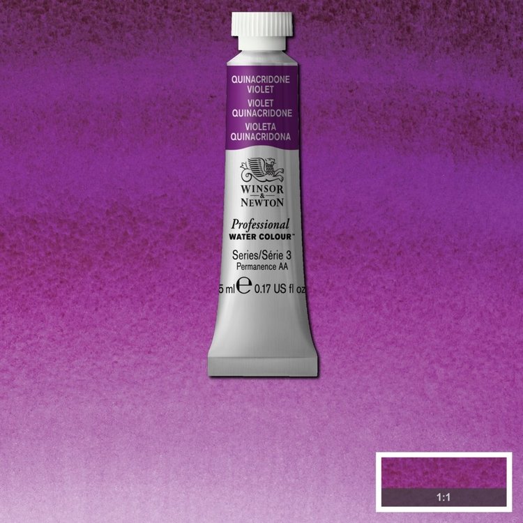 Winsor & Newton 550 aquarelverf tube 5ml - quinacridone violet