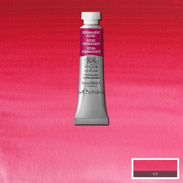 Winsor & Newton 502 aquarelverf tube 5ml - permanent rose