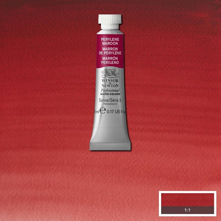 Winsor & Newton 507 aquarelverf tube 5ml - perylene maroon
