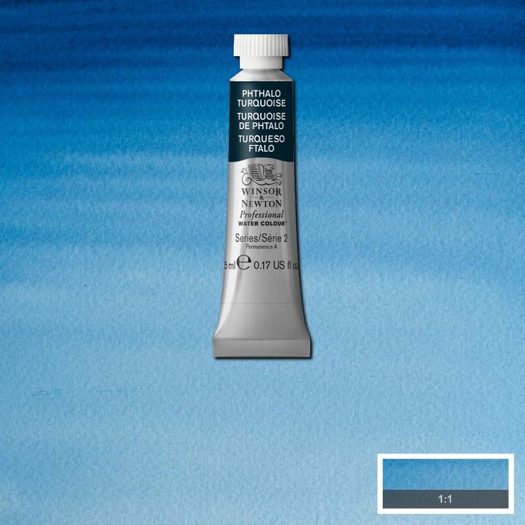 Winsor & Newton 526 aquarelverf tube 5ml - phthalo turquoise