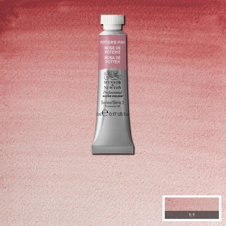 Winsor & Newton 537 PRO aquarelverf tube 5ml - potters pink