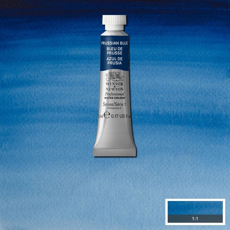 Winsor & Newton 538 aquarelverf tube 5ml - Prussian blue