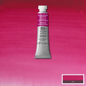 Winsor & Newton 545 PRO aquarelverf tube 5ml - quinacridone magenta