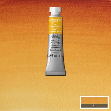 Winsor & Newton 547 PRO aquarelverf tube 5ml - quinacridone gold