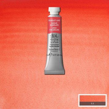 Winsor & Newton 603 PRO aquarelverf tube 5ml - scarlet lake