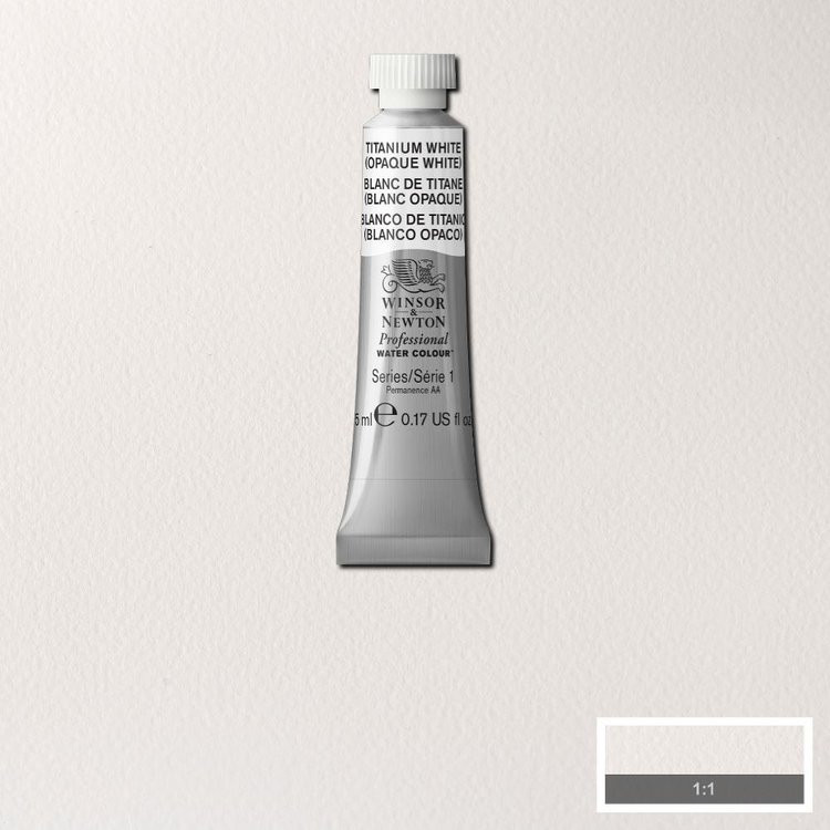 Winsor & Newton 644 PRO aquarelverf tube 5ml - titanium white