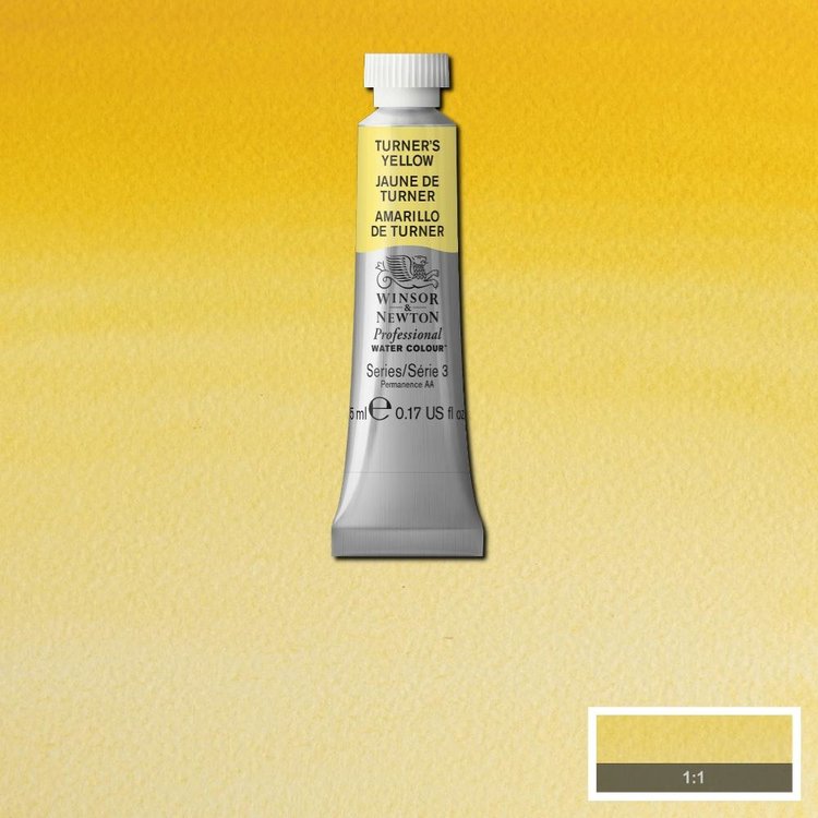 Winsor & Newton 649 PRO aquarelverf tube 5ml - turners yellow
