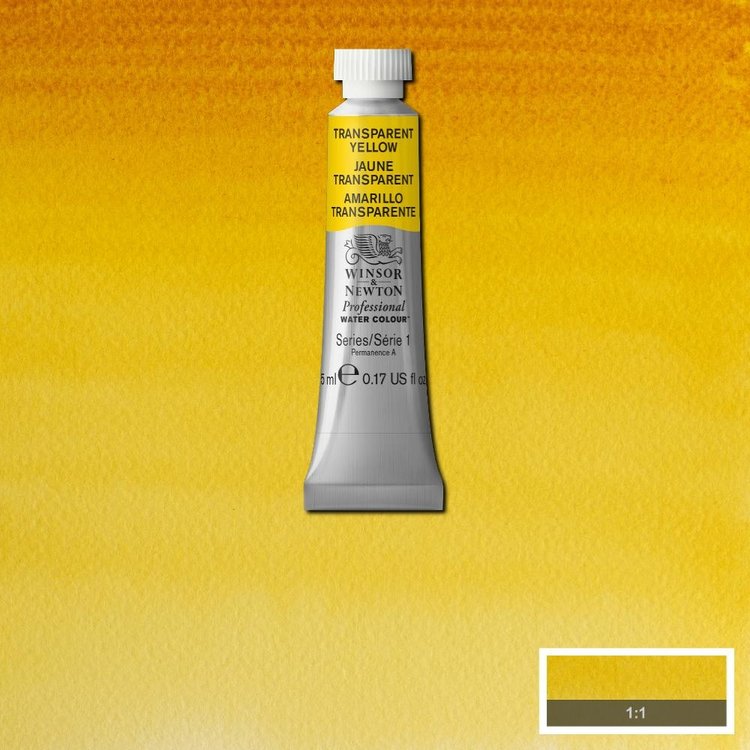Winsor & Newton 653 PRO aquarelverf tube 5ml - transparant yellow