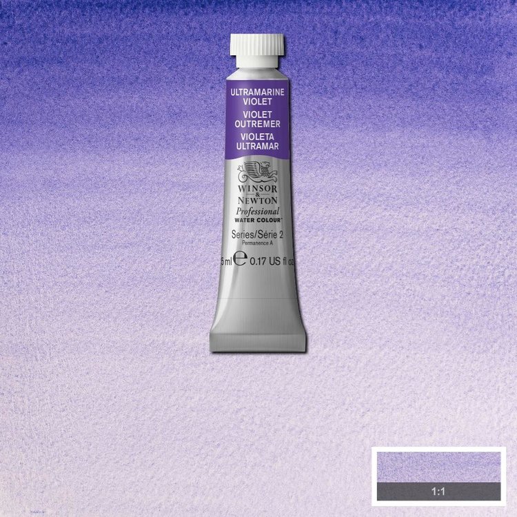 Winsor & Newton 672 PRO aquarelverf tube 5ml - ultramarijn violet