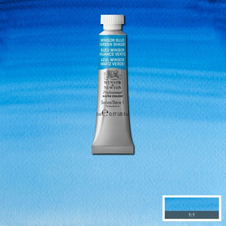 Winsor & Newton 707 PRO aquarelverf tube 5ml - winsor blue (gs)