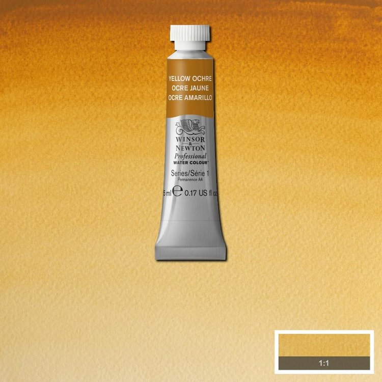 Winsor & Newton 744 PRO aquarelverf tube 5ml - yellow ochre