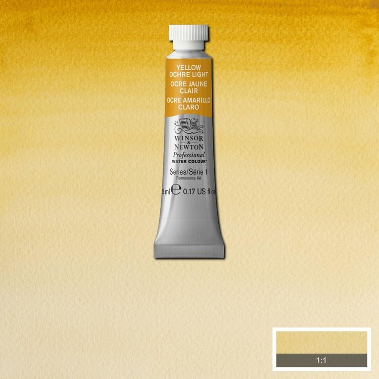 Winsor & Newton 745 aquarelverf tube 5ml - yellow ochre light