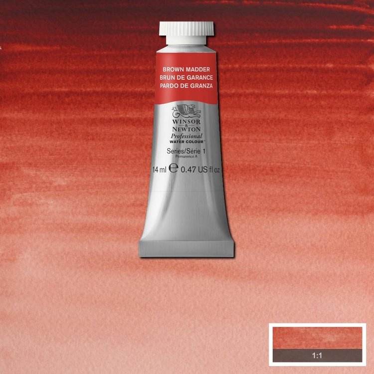 Winsor & Newton 056 PRO aquarelverf tube 14ml - brown madder